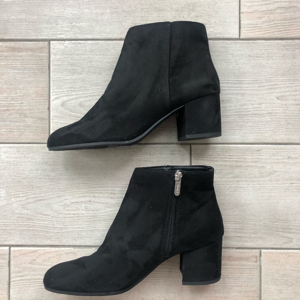 Sam Edelman Black Suede Booties
